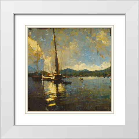 Valle De Bravo II White Modern Wood Framed Art Print with Double Matting by Wiley, Marta