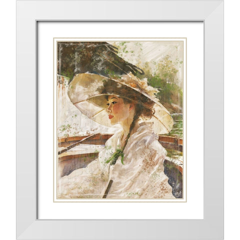 Japanese Beauty II White Modern Wood Framed Art Print with Double Matting by Wiley, Marta