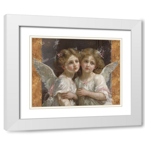 Little Angels IIII White Modern Wood Framed Art Print with Double Matting by Wiley, Marta