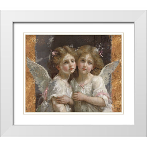 Little Angels IIII White Modern Wood Framed Art Print with Double Matting by Wiley, Marta