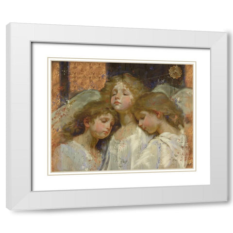 Little Angels VI White Modern Wood Framed Art Print with Double Matting by Wiley, Marta