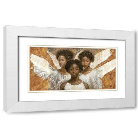Little Angels VIII White Modern Wood Framed Art Print with Double Matting by Wiley, Marta