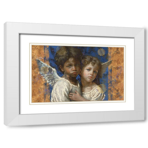 Little Angels VIIII White Modern Wood Framed Art Print with Double Matting by Wiley, Marta