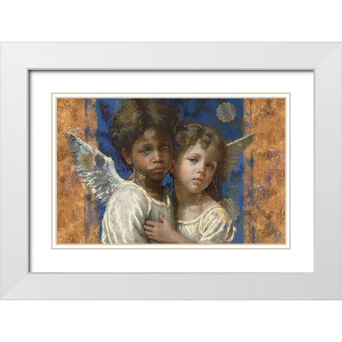 Little Angels VIIII White Modern Wood Framed Art Print with Double Matting by Wiley, Marta