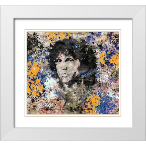 Jim Morrison I White Modern Wood Framed Art Print with Double Matting by Wiley, Marta