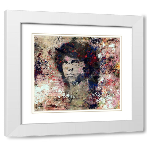 Jim Morrison II White Modern Wood Framed Art Print with Double Matting by Wiley, Marta