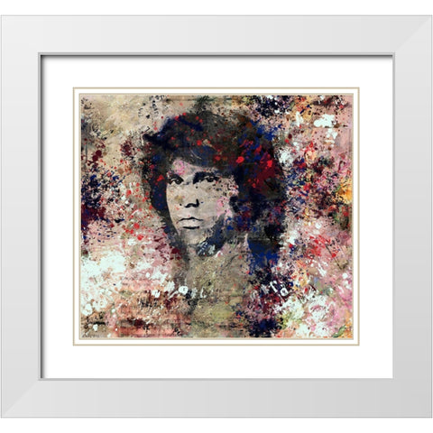 Jim Morrison II White Modern Wood Framed Art Print with Double Matting by Wiley, Marta