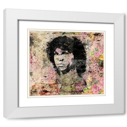 Jim Morrison III White Modern Wood Framed Art Print with Double Matting by Wiley, Marta