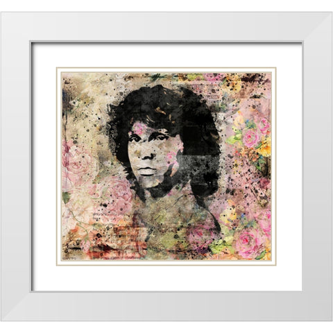 Jim Morrison III White Modern Wood Framed Art Print with Double Matting by Wiley, Marta
