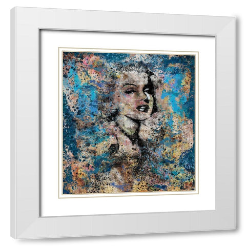 Marilyn Monroe III White Modern Wood Framed Art Print with Double Matting by Wiley, Marta