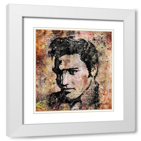 Elvis II White Modern Wood Framed Art Print with Double Matting by Wiley, Marta