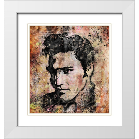 Elvis II White Modern Wood Framed Art Print with Double Matting by Wiley, Marta