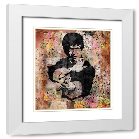 Bruce Lee III White Modern Wood Framed Art Print with Double Matting by Wiley, Marta