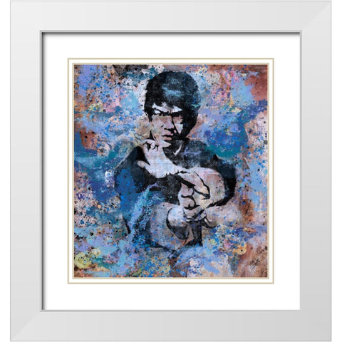 Bruce Lee VII White Modern Wood Framed Art Print with Double Matting by Wiley, Marta