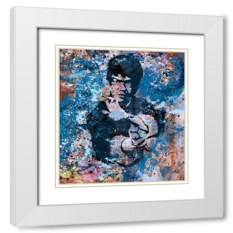 Bruce Lee VIII White Modern Wood Framed Art Print with Double Matting by Wiley, Marta