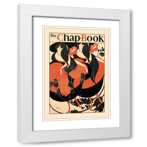 The Chap Book, 1894 White Modern Wood Framed Art Print with Double Matting by Bradley, William H.