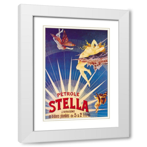 Petrole Stella, 1897 White Modern Wood Framed Art Print with Double Matting by Gray, Henri
