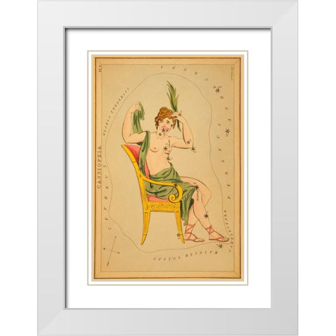 Cassiopeia, 1825 White Modern Wood Framed Art Print with Double Matting by Aspin, Jehoshaphat