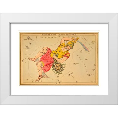 Perseus and Caput MedusÃ¦, 1825 White Modern Wood Framed Art Print with Double Matting by Aspin, Jehoshaphat