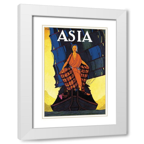 Chin Cargoes - with Title, 1925 White Modern Wood Framed Art Print with Double Matting by McIntosh, Frank