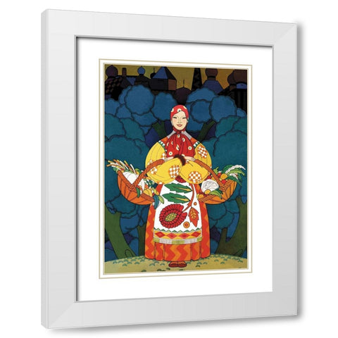 Russi Stage-Setting No Title, 1926 White Modern Wood Framed Art Print with Double Matting by McIntosh, Frank