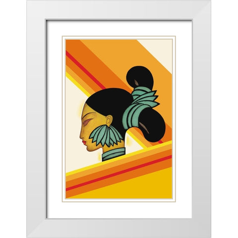 Hill Woman of Assam, 1927 White Modern Wood Framed Art Print with Double Matting by McIntosh, Frank