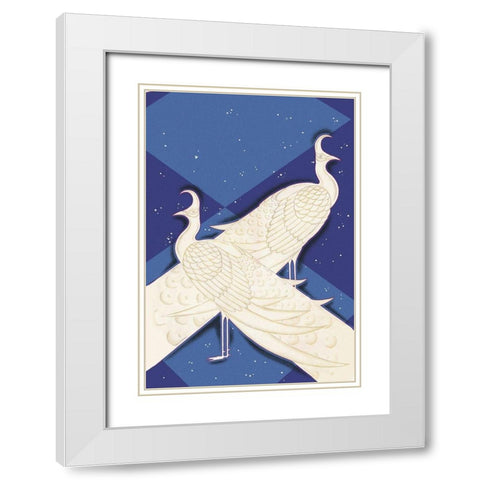 Indian Lyric, 1927 White Modern Wood Framed Art Print with Double Matting by McIntosh, Frank