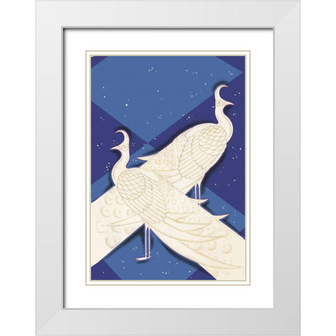 Indian Lyric, 1927 White Modern Wood Framed Art Print with Double Matting by McIntosh, Frank