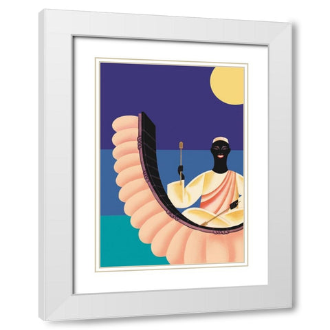 African Rhythm, 1930 White Modern Wood Framed Art Print with Double Matting by McIntosh, Frank