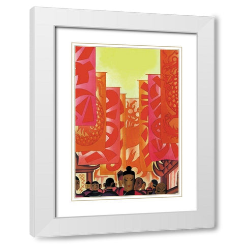Old China, 1930 White Modern Wood Framed Art Print with Double Matting by McIntosh, Frank