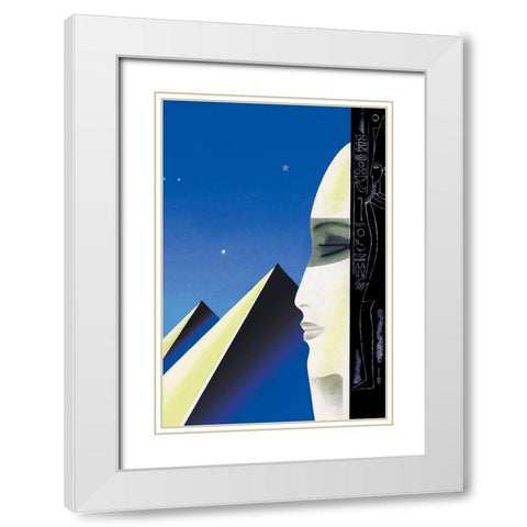 Setting for an Egyptian Story, 1931 White Modern Wood Framed Art Print with Double Matting by McIntosh, Frank