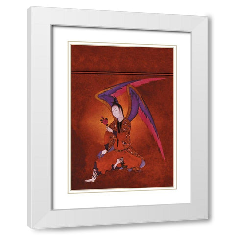An Angel of Islam, 1934 White Modern Wood Framed Art Print with Double Matting by McIntosh, Frank