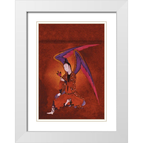An Angel of Islam, 1934 White Modern Wood Framed Art Print with Double Matting by McIntosh, Frank