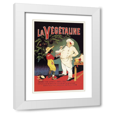La Vegetaline White Modern Wood Framed Art Print with Double Matting by Oge, Eugene