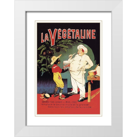 La Vegetaline White Modern Wood Framed Art Print with Double Matting by Oge, Eugene