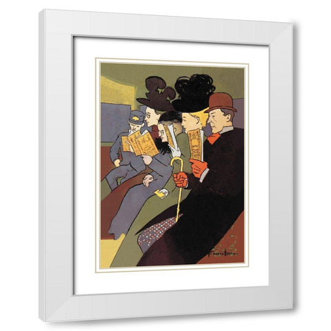 Media, 1897, 1897 White Modern Wood Framed Art Print with Double Matting by Penfield, Edward