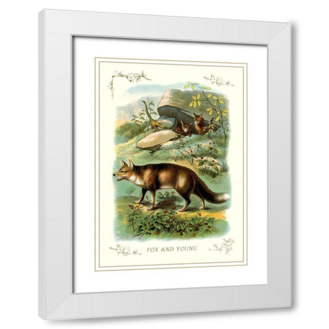 Fox and Young, 1900 White Modern Wood Framed Art Print with Double Matting by Unknown