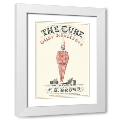 Cure - Gallop Burlesque White Modern Wood Framed Art Print with Double Matting by Advertisement