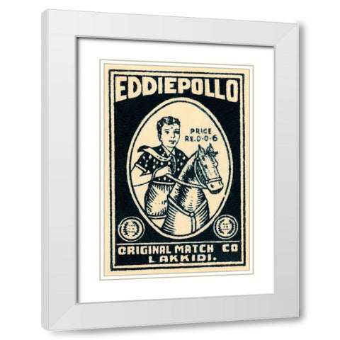 Eddie Pollo White Modern Wood Framed Art Print with Double Matting by Phillumenart