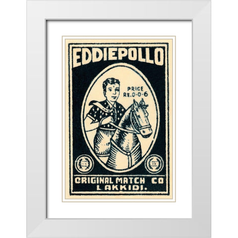 Eddie Pollo White Modern Wood Framed Art Print with Double Matting by Phillumenart