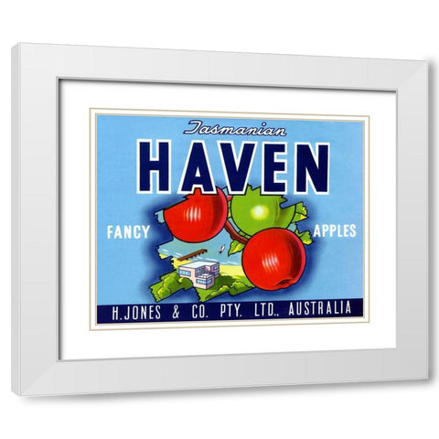 Haven White Modern Wood Framed Art Print with Double Matting by Unknown
