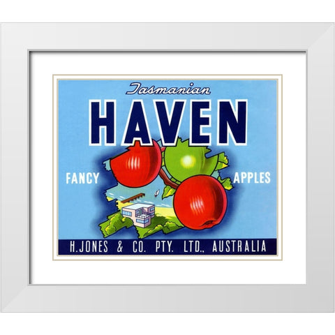 Haven White Modern Wood Framed Art Print with Double Matting by Unknown