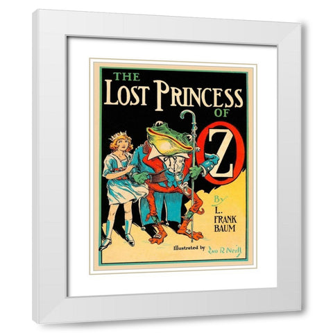 Lost Princess of Oz White Modern Wood Framed Art Print with Double Matting by Neill, John R.