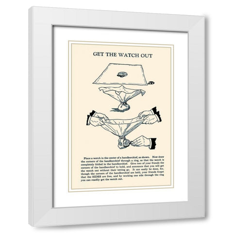 Get the Watch Out White Modern Wood Framed Art Print with Double Matting by Retromagic