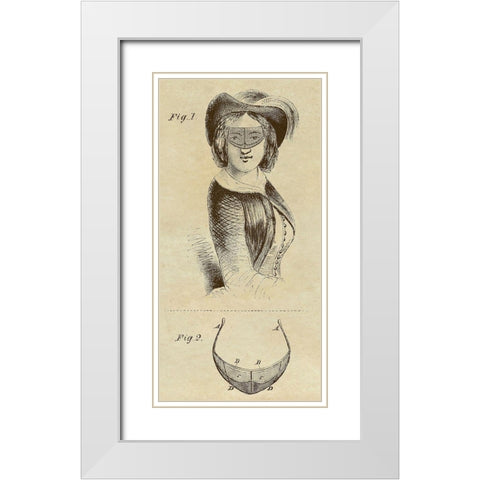 Victorian Sun Shade White Modern Wood Framed Art Print with Double Matting by Inventions