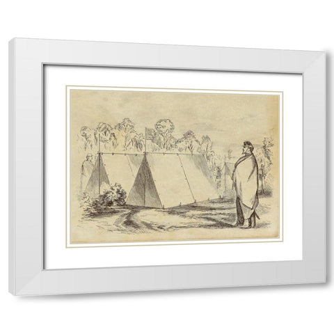 Guard Duty White Modern Wood Framed Art Print with Double Matting by Inventions