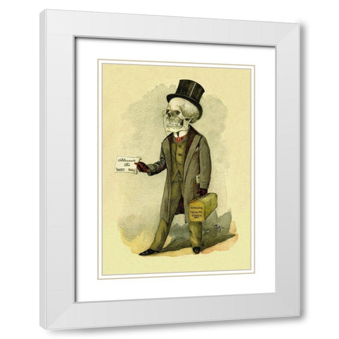 Death Fills a Prescription White Modern Wood Framed Art Print with Double Matting by Frusius
