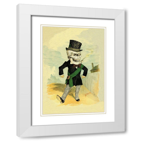 Death on the Fourth White Modern Wood Framed Art Print with Double Matting by Frusius