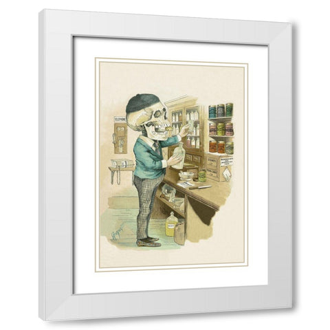 Death by Chemicals White Modern Wood Framed Art Print with Double Matting by Frusius