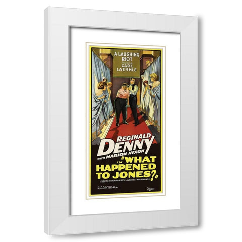 What Happened to Jones White Modern Wood Framed Art Print with Double Matting by Unknown 20th Century American Illustrator